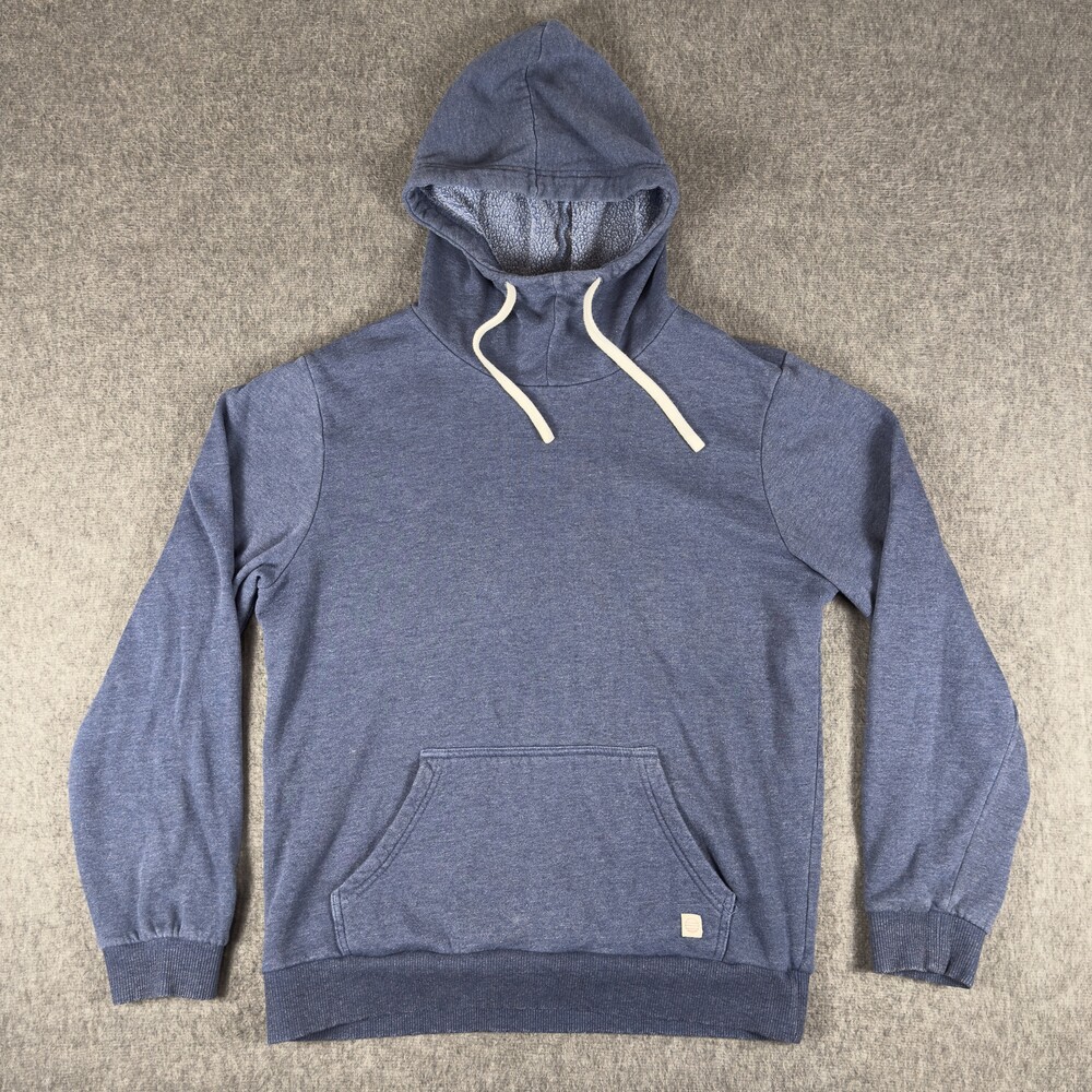 Marine Layer Hoodie Mens Medium Blue Fleece Lined Pullover Kangaroo Pocket